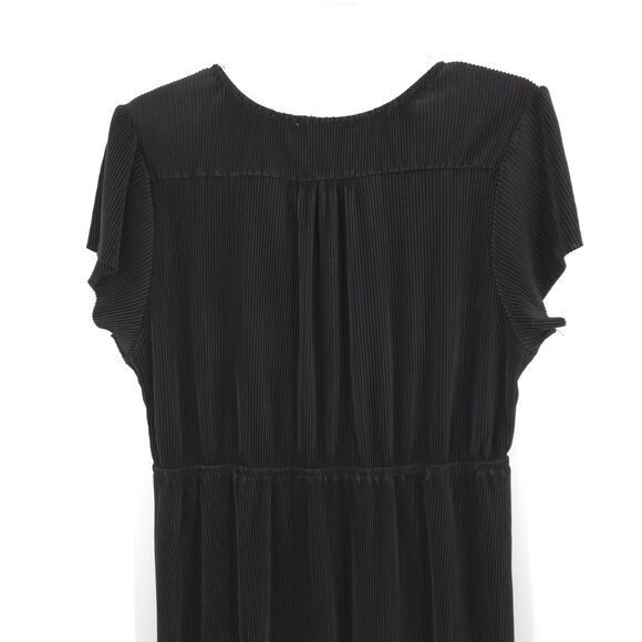 Baltic Born NWT Athena Pleated Maxi Dress Size XXXL black short sleeve V-neck - Picture 9 of 10